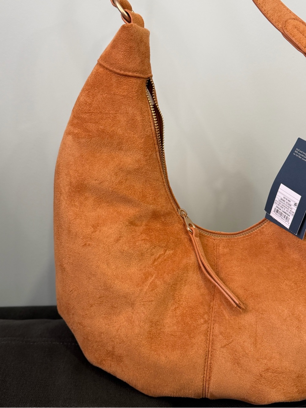 Universal Thread Large Suede Hobo Bag Brown Slouchy Shoulder Tote Purse Soft - Picture 2 of 16